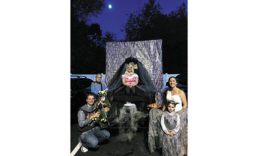 Sleeping Beauty and her Prince Charming, along with Maleficent and her dragon put on a good show at the St. Mary School Trunk or Treat held in Williamstown on Oct. 23. Shown from left are Justin Dickey, Michael Hensh, Cameron Dickey (1), Erin Hensh, Olivia Hensh (5), and Allison Dickey.