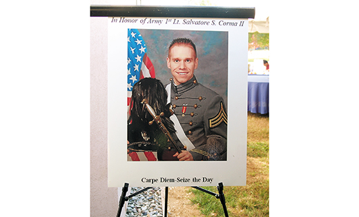 Photos by James A. McBride

First Lieutenant Salvatore S. Corma II, who was killed in action in Afghanistan, was a graduate of Saint Margaret School in Woodbury Heights, and Saint Augustine, Richland.