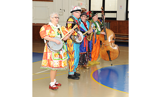 String band musicians perform for the Saint Teresa of Calcutta Parish Seniors, also known at the Jetsetters, at the parish’s McDaid Hall in Westmont on Monday, Jan. 16.

Photo by Alan M. Dumoff