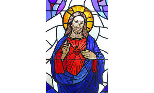 The image of the Sacred Heart of Jesus represents an invitation to experience the love of God made human in the person of Jesus of Nazareth.

CNS photo/Gregory A. Shemitz