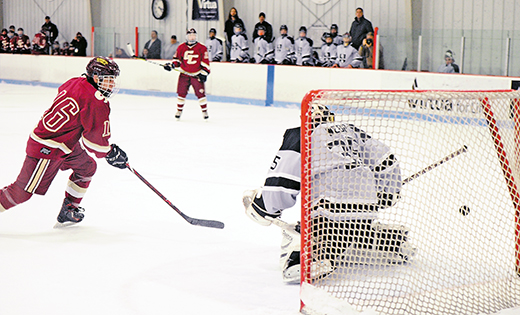 In a scrimmage Dec. 1, the Gloucester Catholic ice hockey team defeated Bishop Eustace (Pennsauken) 6-3 at the Philadelphia Flyers’ Skate Zone in Pennsauken.

Photo by Alan M. Dumoff