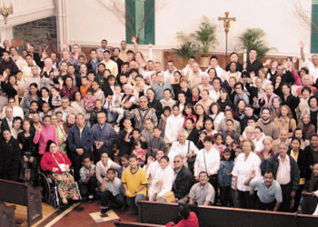 With a long history of multiculturalism, Saint Teresa Church in Manhattan held numerous opportunities for multifaceted ministry during Bishop Sullivan’s time there. (Courtesy photo)