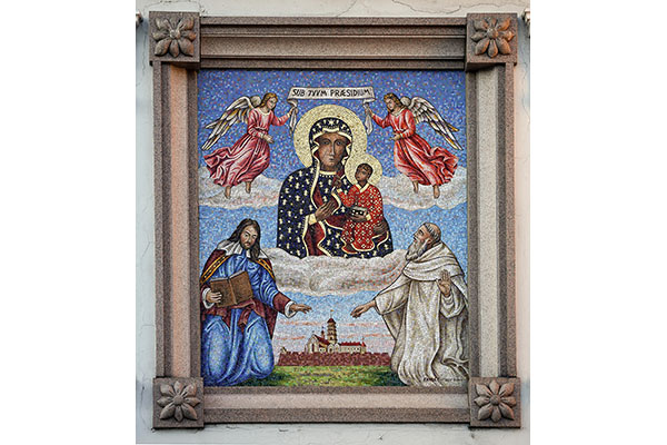 Mosaic of Our Lady of Czestochowa at the Jasna Gora Monastery in Czestochowa, Poland. (CNS photo/Nancy Wiechec) See POPE-POLAND-VISIT Nov. 9, 2015.
