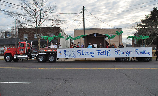 St. Mary School, Vineland, recently entered a float in the Annual Vineland Christmas Parade and took home two second place trophies in the categories of “School” and “Church Organizations.” St. Mary School chose the Diocese of Camden’s “Year of the Family: Strong Faith — Stronger Families” theme as the message they wanted to send to all parade onlookers.