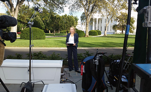 Susanne LaFrankie, a parishioner of Christ the King, Haddonfield, and former anchor/reporter for WPVI-TV Action News, is now Chief White House Correspondent for the Eternal Word Television Network.