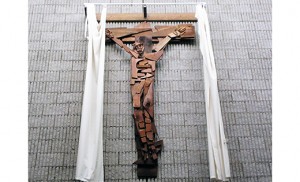 The “broken” crucifix in the chapel of Bayside State in Cumberland County was built by a man who had suffered a long illness and saw his own suffering in light of the suffering of Christ.