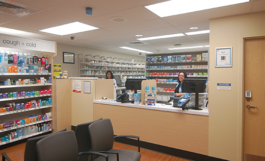 On May 12, community partners, physicians, department administrators, and leadership for Lourdes Health System and Walgreens took part in a ribbon-cutting for the grand opening of Walgreens’ in-hospital retail pharmacy (above) at Our Lady of Lourdes Medical Center in Camden. Lourdes Health System has partnered with Walgreens to improve the care of its patients after they are discharged from the hospital. The product of a renovated area just off the first floor lobby, the pharmacy offers a convenient way for patients and family members to pick up prescribed medication before heading home.  The new pharmacy is also open to Lourdes employees and visitors. 

Photo by James A. McBride