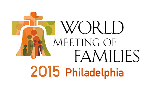 This is the logo for the eighth World Meeting of Families. The international gathering, inaugurated by Blessed John Paul II in 1994, will be held in late September in 2015 in Philadelphia. (CNS/courtesy of Archdiocese of Philadelphia) (Feb. 26, 2013)