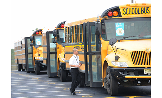 Father Joseph Cuong Pham was the last one to board the buses last Sunday morning, before they departed from Clearview Regional High School in Mullica Hill, bound for Philadelphia and Pope Francis’ Mass on the Benjamin Franklin Parkway.  Father Pham, parochial vicar at the Catholic Community of the Holy Spirit in Mullica Hill, led the parishioners, filling four busses, into the city for the 4 p.m. liturgy.

Photo by Alan M. Dumoff
