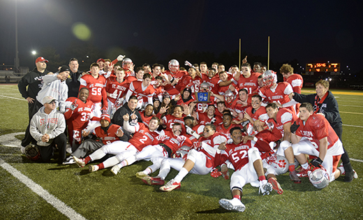 7th is heaven for the football team of Saint Joseph High School in Hammonton. The Wildcats defeated Hudson Catholic 19-6 last Sunday at Rowan University, for their 7th straight state non-public title, and 18th non-public state title since 1993.

Photo by Paul Sacco, Sr.