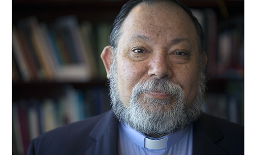 Father Carlo Maria Galli of Argentina poses for a photo at the U.S. Conference of Catholic Bishops’ building in Washington April 6.

CNS photo/Tyler Orsburn