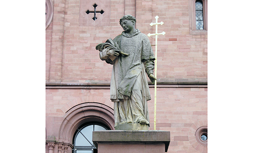 Statue of Saint Pietro in Seligenstadt, Germany