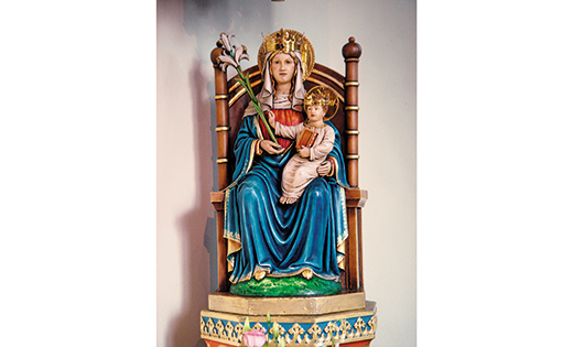 The statue of Our Lady of Walsingham, the Slipper Chapel, Walsingham, Norfolk, England.

Thorvaldsson
