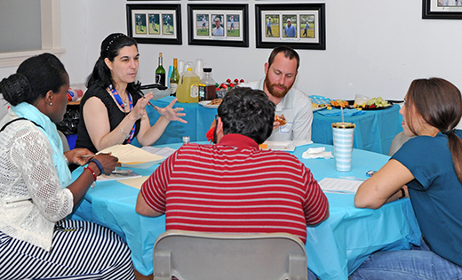 Young adults share their views during a listening session in preparation for the Bishops’ Synod next year on “Young People, the Faith, and Vocational Discernment.” It was held May 16 at Saint Teresa Parish, Collingswood.

Photo by Alan M. Dumoff
