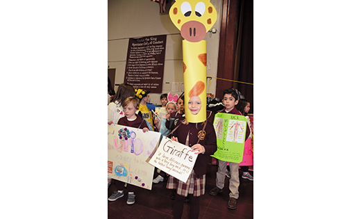 Photo by Cynthia Soper

For a language arts project, students at Christ the King School, Haddonfield, participated in a vocabulary parade. Each student chose and made a costume for one of their vocabulary words. Charlotte Lehman had a tall order to complete.