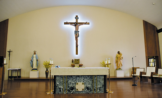 Pictured above is the new  crucifix at Saint Joseph, Somers Point.

Photo by James A. McBride