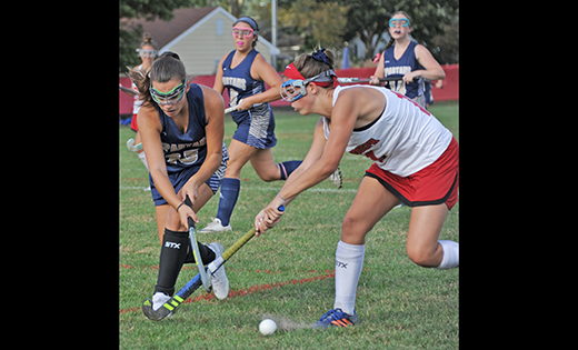 Saint Joseph, Hammonton, defeated visiting Holy Spirit, Absecon, in field hockey, 3-0, last week.

Photo by Alan M. Dumoff