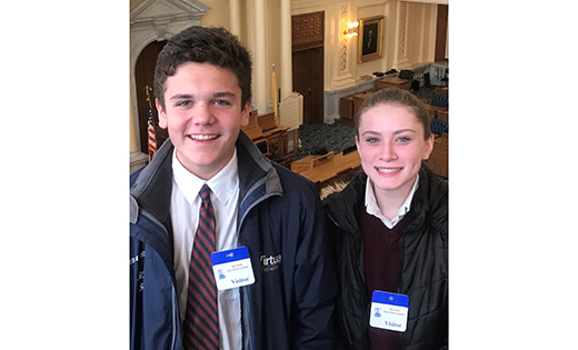 Hugh Leahy and Lily McBride
