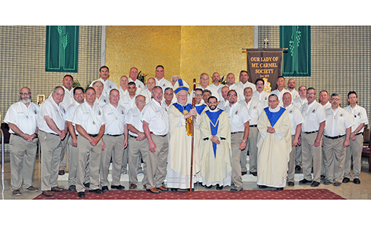 Photo by Alan M. Dumoff

Members of the Our Lady of Mount Carmel Society pose for a photo with Bishop Dennis Sullivan, Father Joseph Capella; Father David Rivera, administrator of Saint Mary of Mount Carmel Parish; and Father Neal F. Dante.