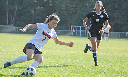 The new school year brought back high school soccer competition. Above, Our Lady of Mercy defeated visiting Saint Joseph (Hammonton) 6-0 in Newfield on Sept. 10. Below, Wildwood Catholic defeated the home team Saint Joseph 5-0 on Sept. 12.

Photos by Alan M. Dumoff