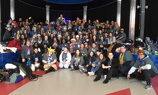 Photo by Peter G. Sánchez
A record 120 youth and their adult leaders from the Diocese of Camden made the pilgrimage to Indianapolis, Indiana, last week and to Lucas Oil Stadium for three energizing days of celebrating the faith at the National Catholic Youth Conference.