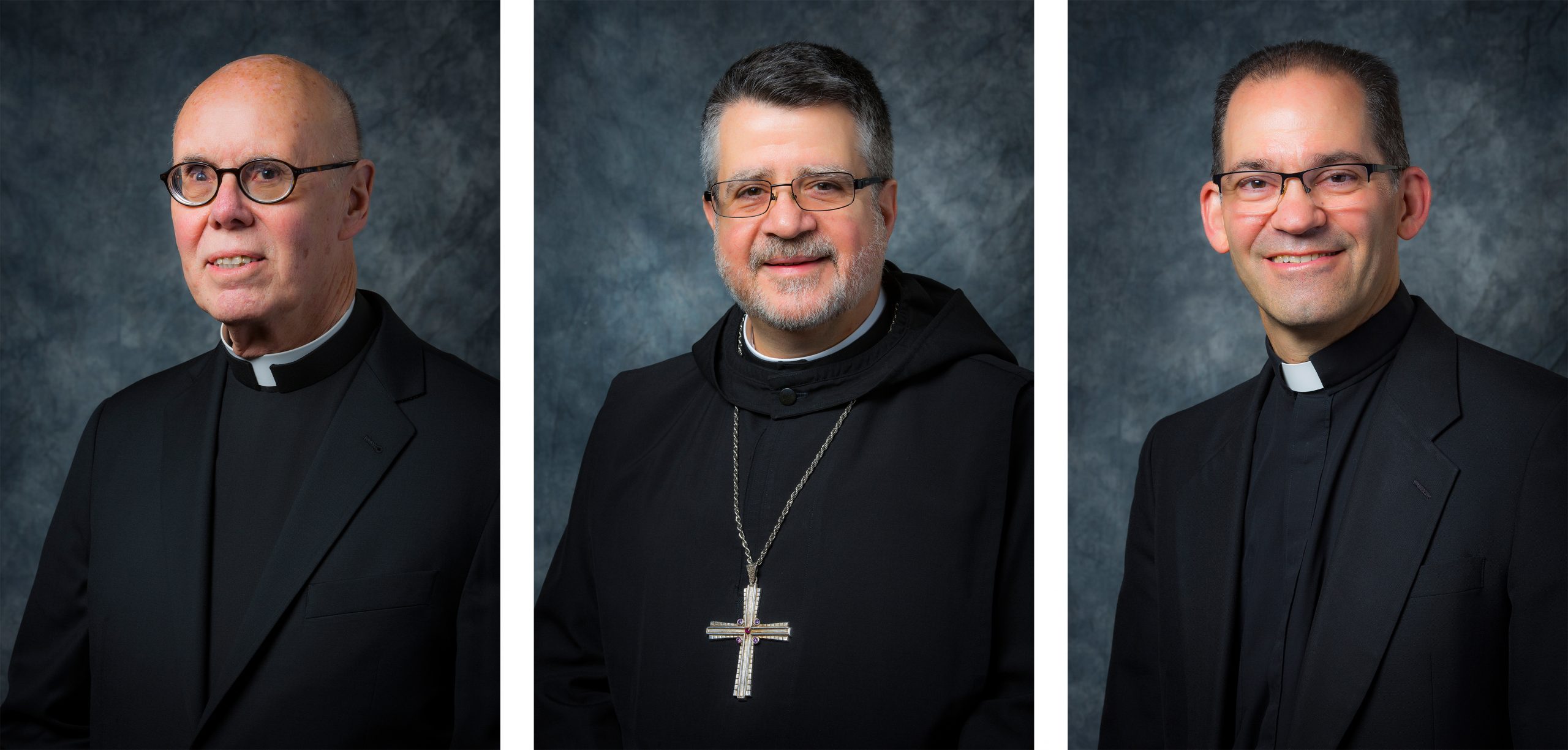 Pope Francis named Msgr. Gregory J. Studerus, Benedictine Father Elias R. Lorenzo and Father Michael A. Saporito, to be auxiliary bishops of the Archdiocese of Newark, N.J. The appointments were announced in Washington Feb. 27, 2020, by Archbishop Christophe Pierre, apostolic nuncio to the United States. (CNS photo/courtesy Archdiocese of Newark) See POPE-APPOINT-AUXILIARIES Feb. 27, 2020.