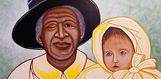 This image of Julia Greeley, a former slave who lived in Colorado, was commissioned by the Archdiocese of Denver by iconographer Vivian Imbruglia. During their fall general assembly Nov. 14-16 in Baltimore, the U.S. bishops in a voice vote approved Greeley's sainthood cause moving forward. (CNS photo/iconographer Vivian Imbruglia, courtesy Archdiocese of Denver) See BISHOPS-SAINTS-CAUSES Nov. 16, 2016.