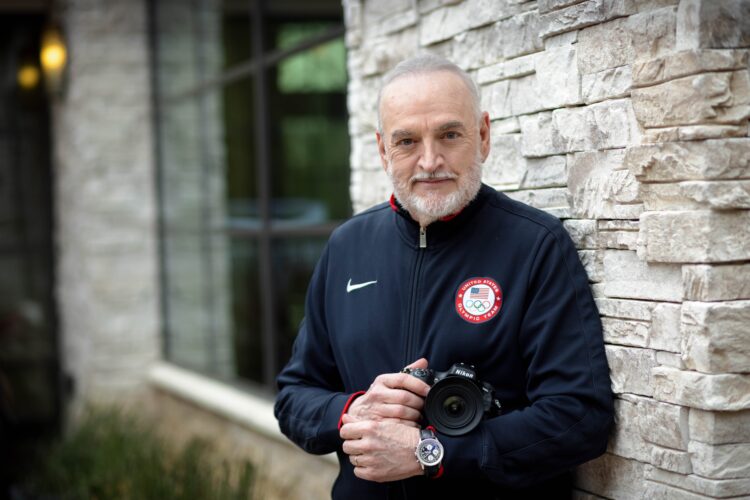 Ron St. Angelo, who was the official photographer for the NFL's Dallas Cowboys for more than three decades, poses at his home in Grapevine Feb. 26, 2021. (CNS photo/Kevin Bartram, The Texas Catholic)