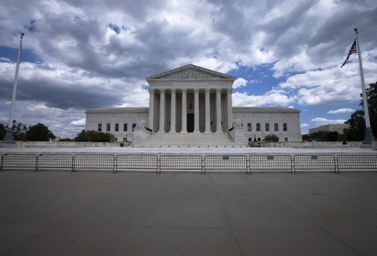 The U.S. Supreme Court is seen in Washington May 11, 2021. (CNS photo/Tyler Orsburn)