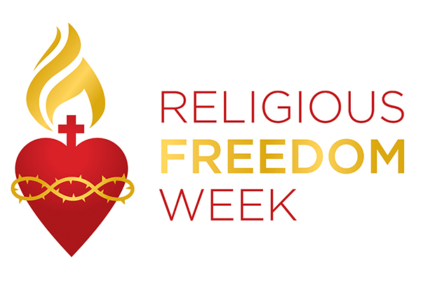 This is the logo for Religious Freedom Week. The observance begins June 22 this year. (CNS photo/courtesy USCCB)