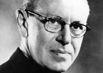 Jesuit Father John Courtney Murray, a renowned theologian, continues to shape Catholic social thought and interaction 50 years after his death. He is pictured in an undated photo. (CNS files) See WASHINGTON-LETTER-MURRAY Nov. 17, 2017.