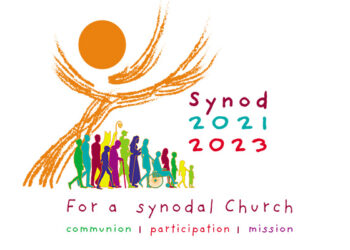 This is the official logo for the XVI Ordinary General Assembly of the Synod of Bishops. Originally scheduled for 2022, the synod will take place in October 2023 to allow for broader consultation at the diocesan, national and regional levels. (CNS photo/courtesy Synod of Bishops)