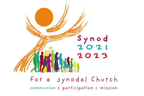 This is the official logo for the XVI Ordinary General Assembly of the Synod of Bishops. Originally scheduled for 2022, the synod will take place in October 2023 to allow for broader consultation at the diocesan, national and regional levels. (CNS photo/courtesy Synod of Bishops)