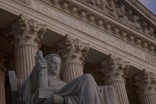 The Supreme Court building in Washington. The court is scheduled to hear oral arguments Dec. 1 in Dobbs v. Jackson Women's Health Organization, which is an appeal by Mississippi to remove a lower court's injunction on its law banning most abortions after the 15th week of pregnancy. (CNS photo/Leah Millis, Reuters)