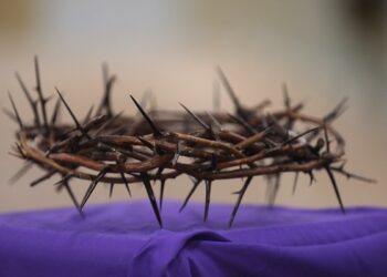 A crown of thorns is pictured during Lent at Jesus the Good Shepherd Church in Dunkirk, Md., April 7, 2022. (OSV News photo/CNS file, Bob Roller)