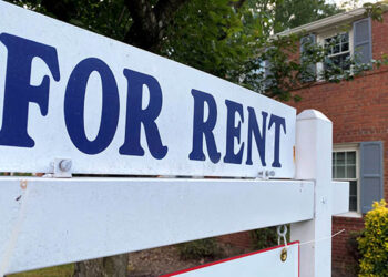 A "For Rent" sign is seen in Arlington, Va., June 8, 2021. The U.S. Supreme Court rejected the Biden administrations ban on evictions Aug. 26 amid the coronavirus pandemic. (CNS photo/Will Dunham, Reuters)