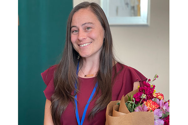Lauren-Carmel Sirak, a second-grade teacher at Our Lady of Sorrows School in Hamilton, Diocese of Trenton, has been named the 2023 New Jersey Nonpublic School Teacher of the Year. (Photo courtesy of Rose O'Connor, The Monitor Magazine Diocese of Trenton)