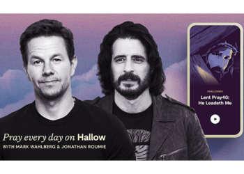 During Super Bowl LVIII between the Kansas City Chiefs and the San Francisco 49ers Feb. 11, 2024, the Hallow app plans to run a 30-second commercial featuring Catholic actors Mark Wahlberg and Jonathan Roumie. The app is centered on prayer and meditation. (OSV News photo/courtesy Hallow)