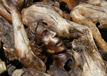 A wooden sculpture suggesting the souls in purgatory is featured in this undated file photo. (OSV News photo/Ron Porter, Pixabay)