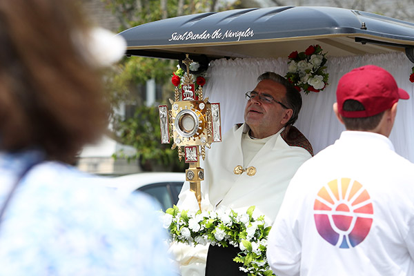 Corpus Christi Eucharistic Procession, St. Brendan the Navigator Parish, starting at St. Paul Church and through the streets of Stone Harbor, New Jersey, Sunday, June 11, 2023.