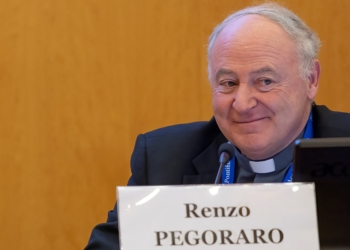 Father Renzo Pegoraro, who was named president of the Pontifical Academy for Life by Pope Leo XIV May 27, 2025, is seen in an undated file photo. (CNS photo/courtesy of the Pontifical Academy for Life)