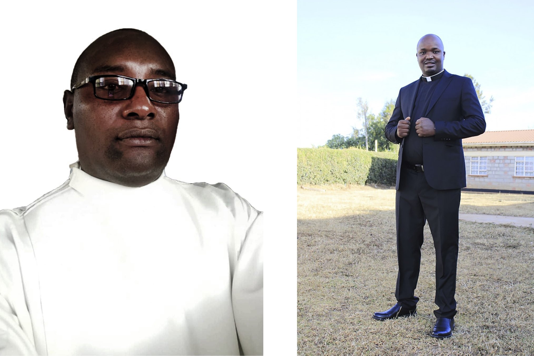 Catholic bishops in Kenya are demanding a full investigation into the suspicious deaths of two priests within days of each other.  Father John Maina Ndegwa, left, is seen in an undated photo. A parish priest of St. Louis Parish in Igwamiti in the Diocese of Nyahururu, he was killed May 15, 2025. Father Allois Cheruiyot Bett of the Diocese of Eldoret, right, is seen in an undated photo. He was killed on May 22. (OSV News photo/courtesy Dioceses of Eldoret and Nyahururu) Editors: best quality available.