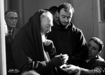St. Pio of Pietrelcina, also known as Padre Pio, is seen in this undated photo. The Vatican hosted a presentation of 10 new photos of the Capuchin saint April 29, 2024. (CNS photo/Courtesy Saint Pio Foundation)