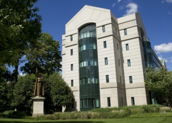 The U.S. Conference of Catholic Bishops building is seen in Washington May 8, 2017. The USCCB offered both praise and criticism of federal actions affecting human life, such involving gender transition, abortion funding, and pregnant migrants, in a pair of statements March 19, 2025. (OSV News photo/Tyler Orsburn)