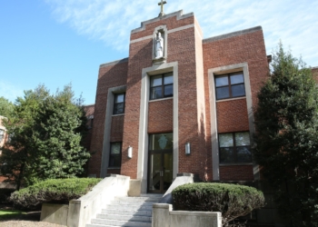 The Archdiocese of Washington's Pastoral Center is seen in this file photo. It is located in Hyattsville, Md. Citing "crippling economic challenges" faced by the pastoral center, Washington Cardinal Robert W. McElroy announced June 5, 2025, cuts in cut spending, layoffs and a restructure of departments. (OSV News file photo/courtesy Jaclyn Lippelmann, Catholic Standard)