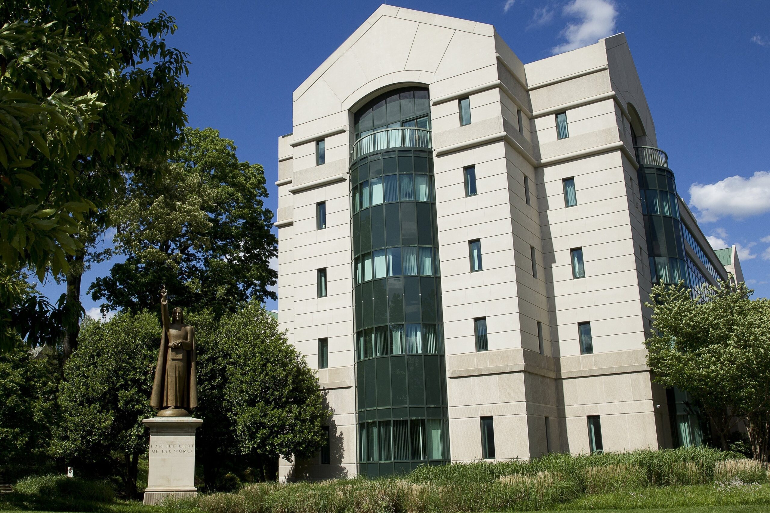 The U.S. Conference of Catholic Bishops building is seen in Washington May 8, 2017. The USCCB offered both praise and criticism of federal actions affecting human life, such involving gender transition, abortion funding, and pregnant migrants, in a pair of statements March 19, 2025. (OSV News photo/Tyler Orsburn)