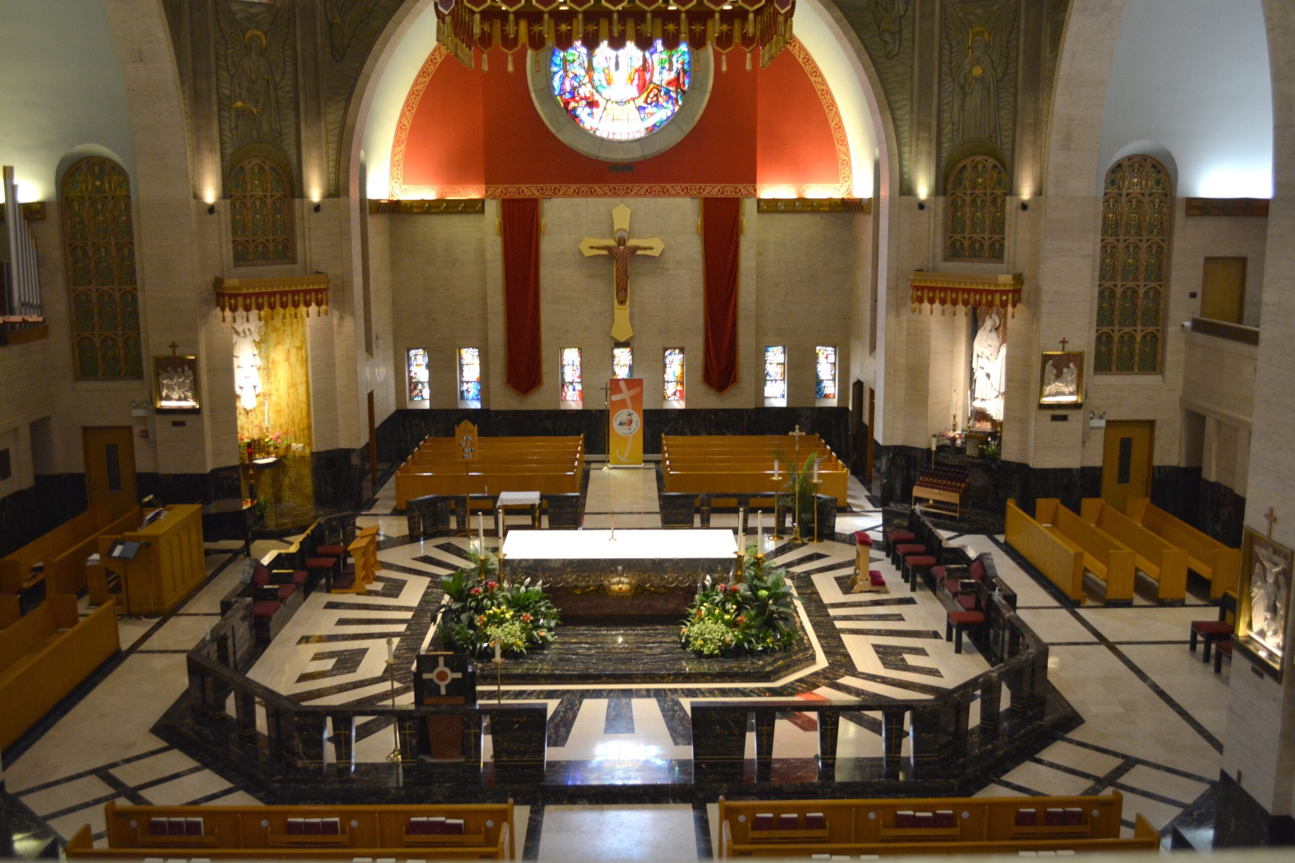 The interior of the National Shrine of St. Frances Xavier Cabrini in Chicago is seen in a July 3, 2025, photo. This used to be the chapel attached to the razed Columbus Hospital built by Mother Cabrini in the early 1990s. The saint died in that hospital on December 22, 1917. (OSV News photo/Simone Orendain)