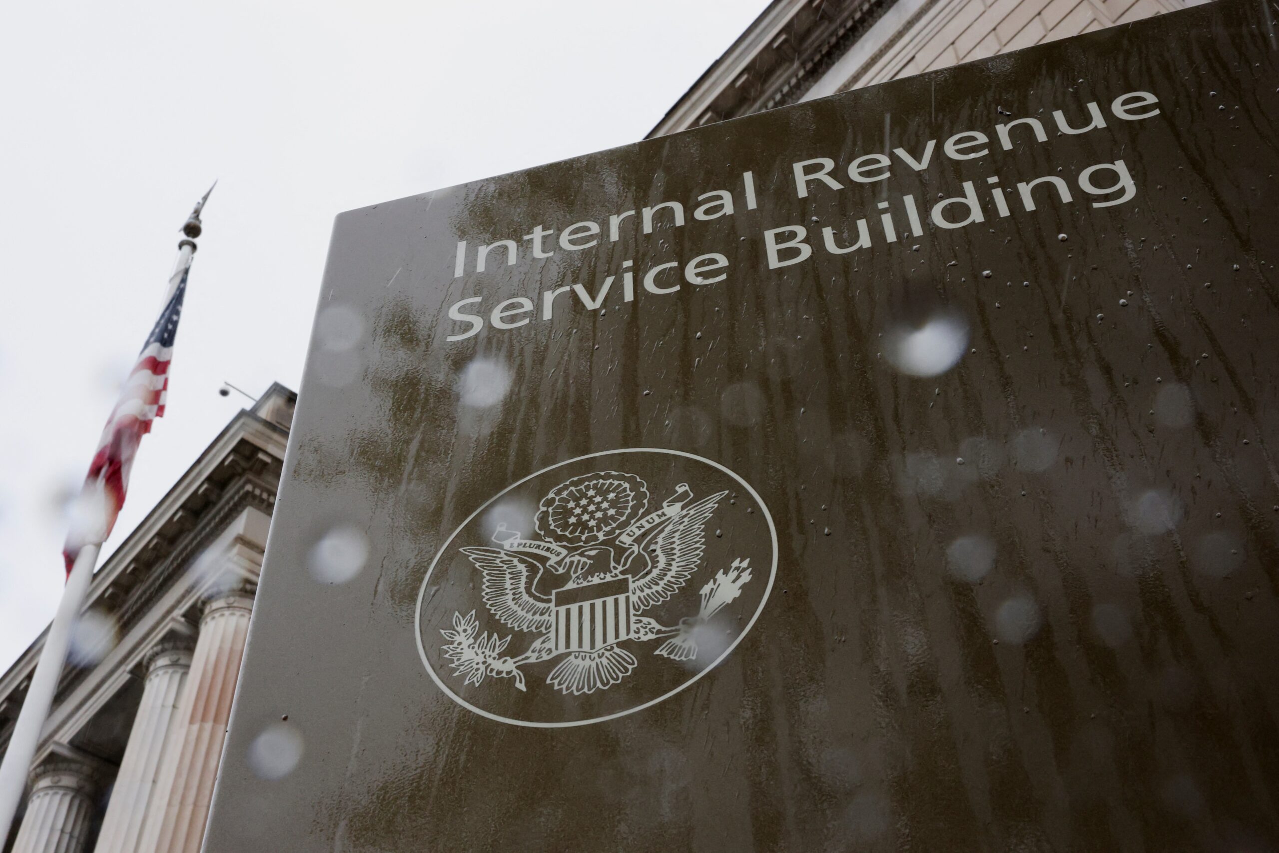 A view of the Internal Revenue Service (IRS) building in Washington, April 11, 2025. (OSV News photo/Jonathan Ernst, Reuters)