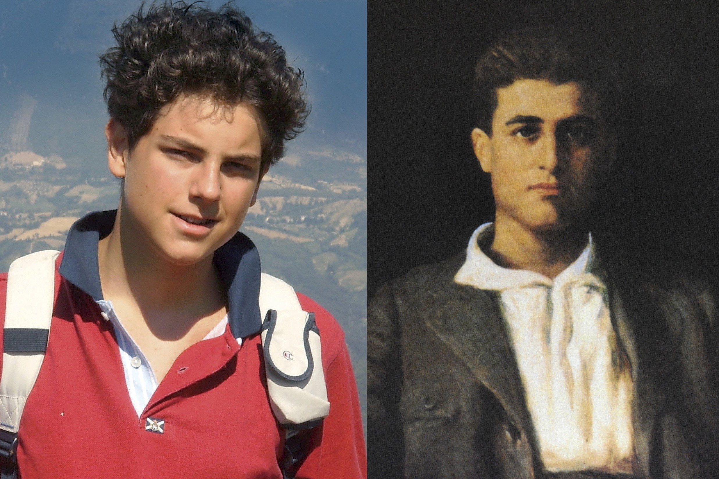 Blessed Carlo Acutis and Blessed Pier Giorgio Frassati are pictured in these undated photos. The two blessed will be canonized Sept. 7, 2025. (OSV News photos/courtesy Sainthood Cause of Carlo Acutis, Catholic Press Photo)