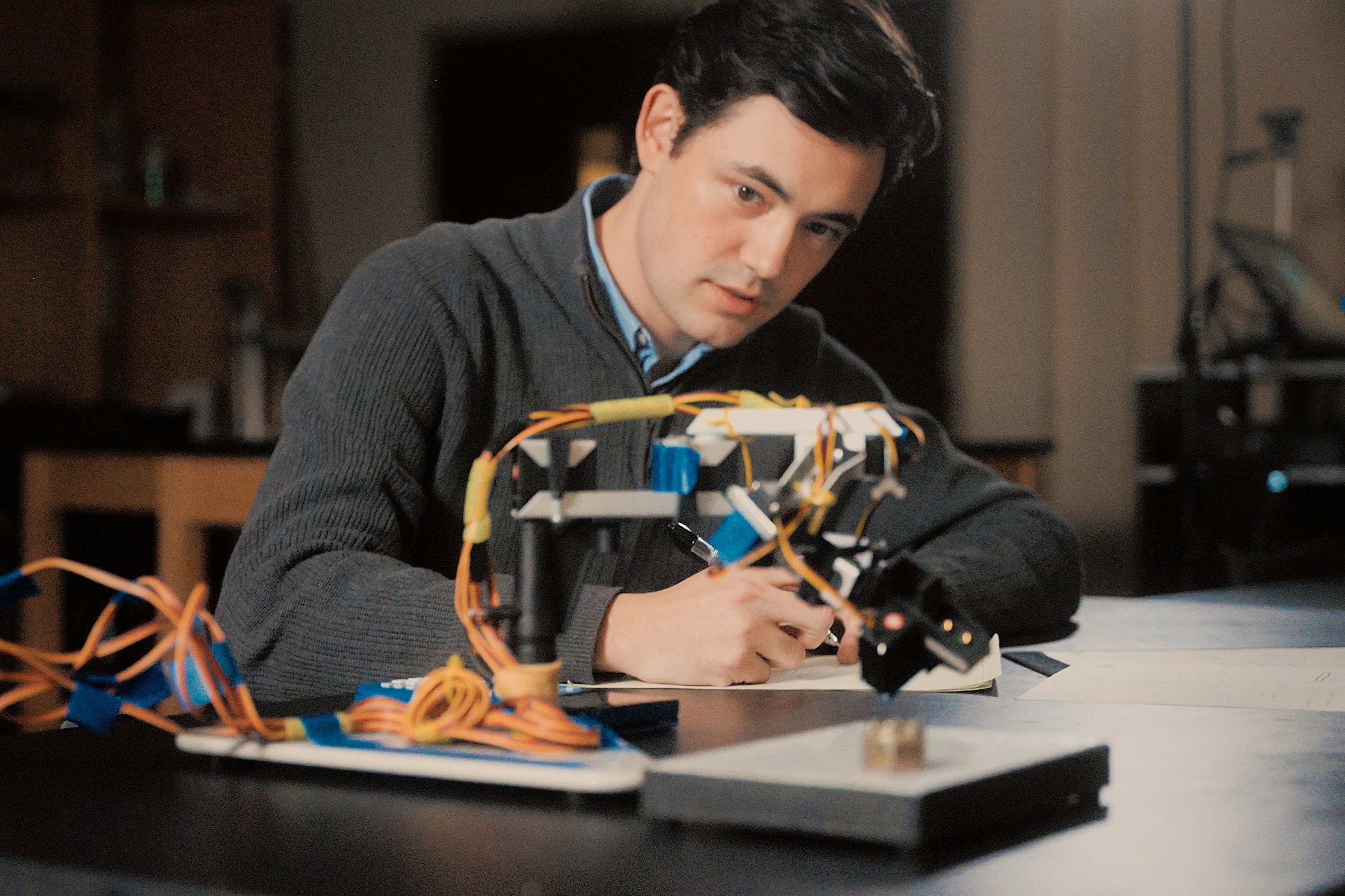 A student is seen in an undated photo working with a robotic arm in the Engineering Lab at Benedictine College in Atchison, Kan. The college announced Sept. 7, 2025, that it would be launching the Center for Technology and Human Dignity under the patronage of the recently canonized St. Carlos Acutis. (OSV News photo/Benedictine College)